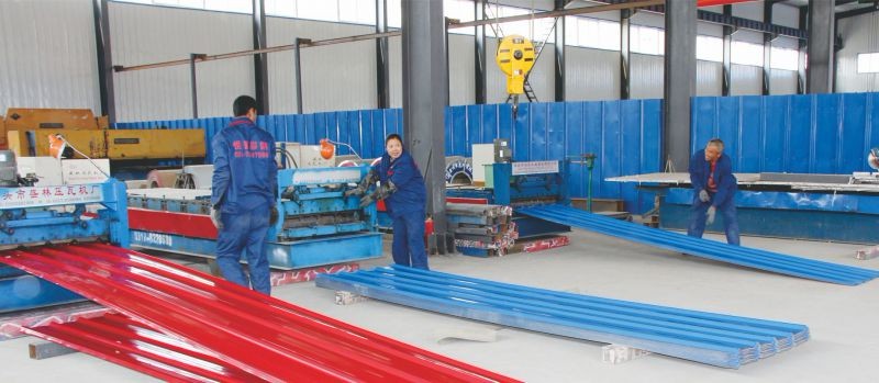 彩钢板压型生产