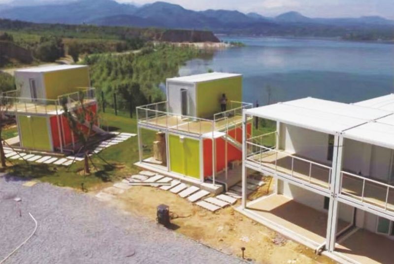 模块化箱式房组合建筑-风景区别墅